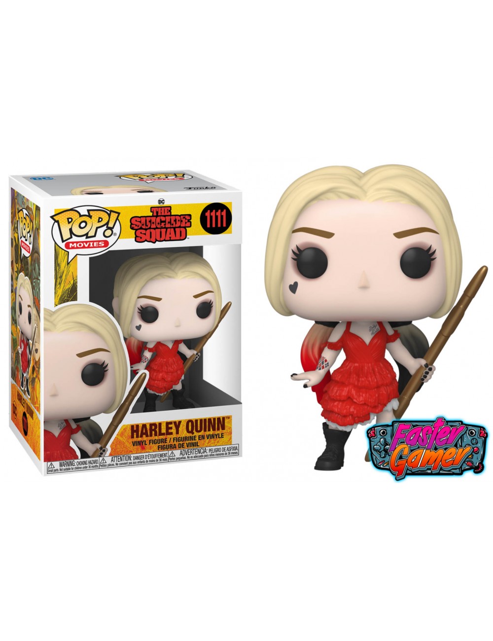 DC The Suicide Squad POP! Heroes Vinyl figurine Harley Quinn(DAMAGED DRESS)  1108