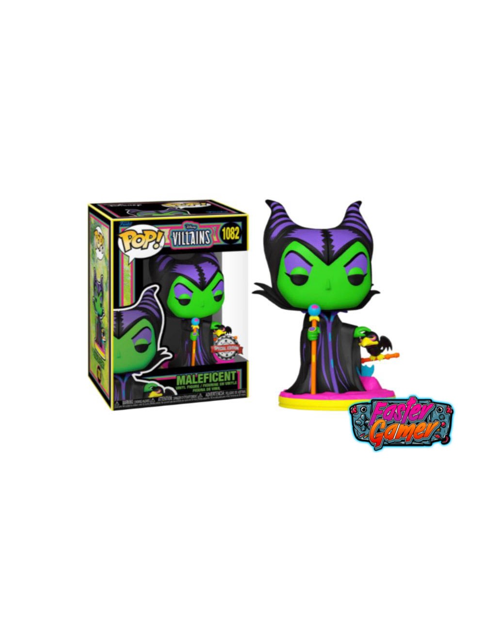 LA BELLE AU BOIS DORMANT Figurine POP Mal fique Blacklight S E 1082