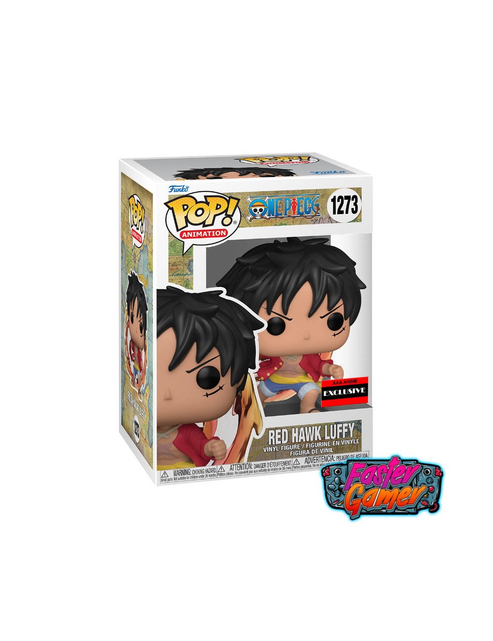 Funko Pop! One Piece Monkey D. Luffy Red Hawk Vinyl Figure - AAA Anime  Exclusive - Bundled with Pop Protector 